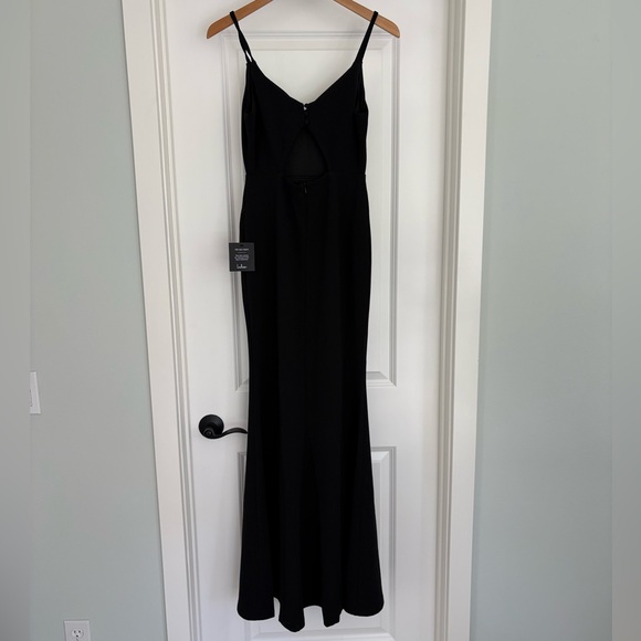 NWT Lulus Moment of Bliss Black Mermaid Maxi Dress S - Picture 6 of 8